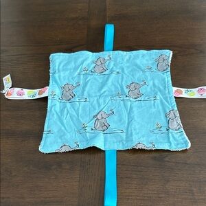 4/$20 Blue Elephant Security Blanket for Kids